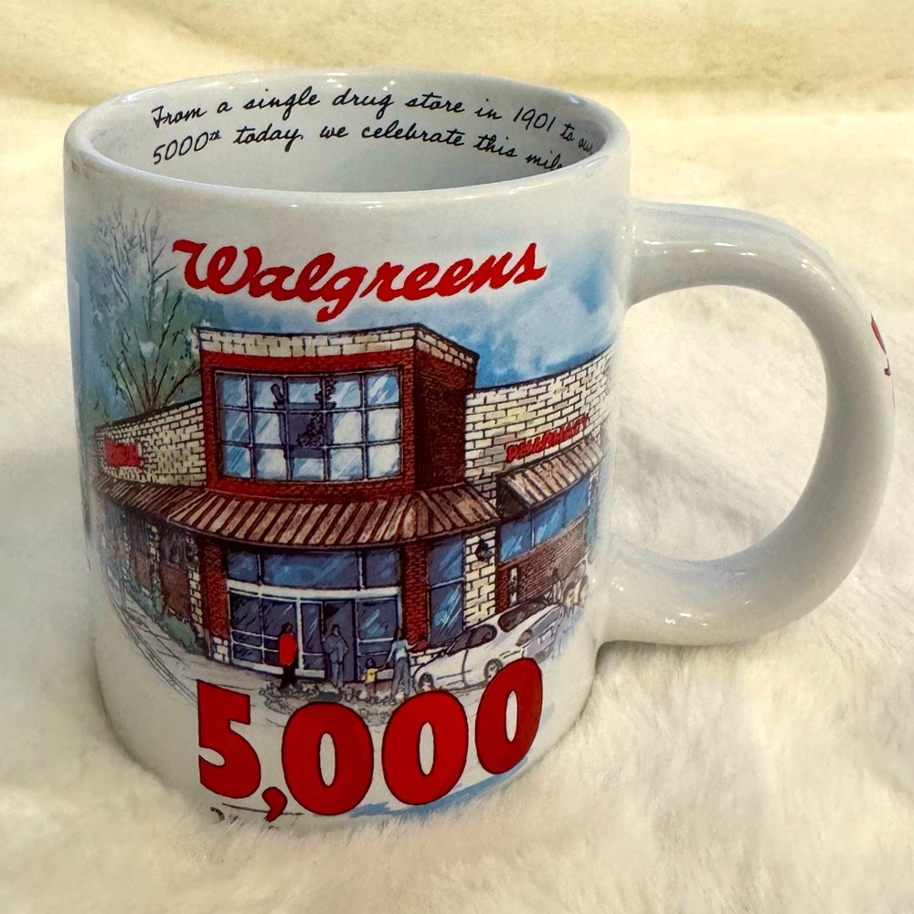 Walgreens 2005 5,000th Store Celebration Mug- size 12oz
